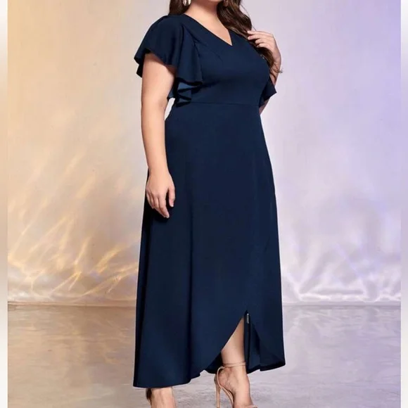 SHEIN Navy Blue Dress Size 16, 2XL - Picture 2 of 7